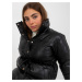 Zimní bunda z eko kůže s manžetami AI-KR-MC362.64