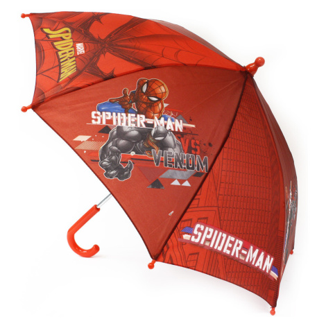 Červený mechanický dětský deštník s motivem Spiderman velkoobchod s modou - London