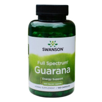 Swanson Full Spectrum Guarana 500 mg 100 kapslí