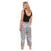 Pyžamové kalhoty Dn-nightwear SPO.4233 Barva: Černá