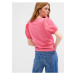 Růžové dámské tričko s krajkou GAP