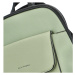Dámský koženkový batoh s kapsou na přední straně Gloria, zelený