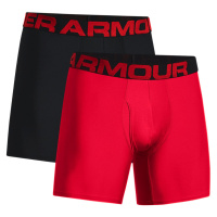 Boxerky Under Armour Tech 6in 2 Pack M - červená