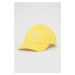 Bavlněná baseballová čepice United Colors of Benetton žlutá barva, s aplikací