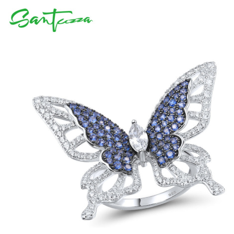 Stříbrný prsten ve tvaru motýlu FanTurra