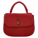 Atraktivní malá koženková kabelka do ruky Debora,  červená