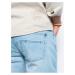 Světle modré pánské riflové kalhoty Ombre Clothing P1028