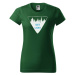 DOBRÝ TRIKO Dámské tričko s potiskem Get lost Barva: Lahvově zelená