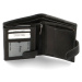 Pánská kožená peněženka na výšku Diviley Algren, černá