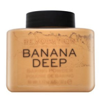 Makeup Revolution Baking Powder Banana Deep pudr pro sjednocenou a rozjasněnou pleť 32 g