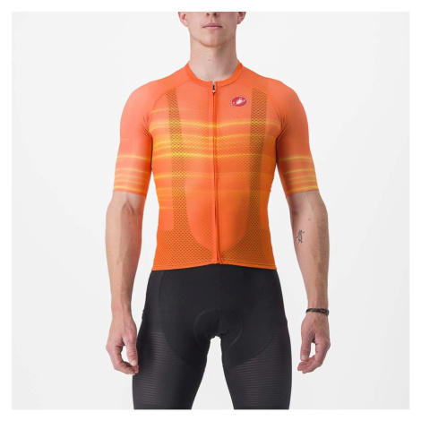 CASTELLI Cyklistický dres s krátkým rukávem - CLIMBER'S 3.0 - oranžová