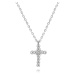 Beneto Stříbrný náhrdelník s křížkem AGS1226/47