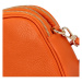 Krásná kožená crossbody kabelka Vernazza, oranžová
