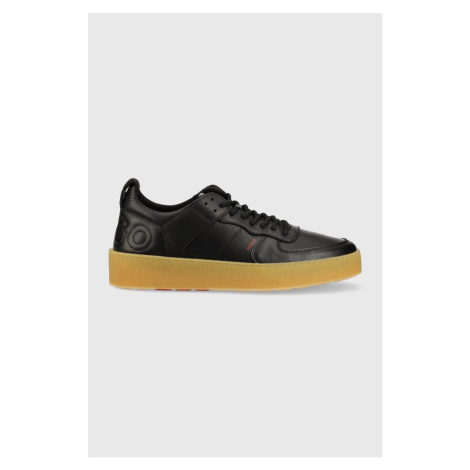 Kožené sneakers boty HUGO Evan černá barva, 50493175 Hugo Boss