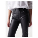 Černé dámské zkrácené koženkové kalhoty Salsa Jeans Nappa