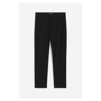 H & M - Společenské kalhoty Slim Fit - černá