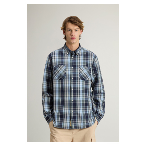 Košile woolrich madras shirt blue check