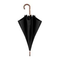 RSQ1912 Embroid luxusní pánský deštník černý