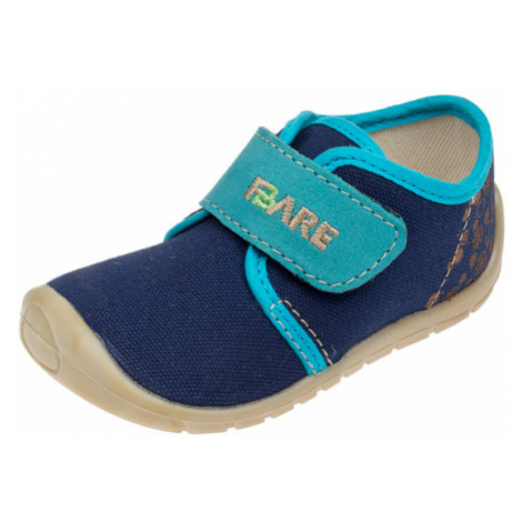 boty Fare 5011401 modré plátěnky s kolečky (bare)