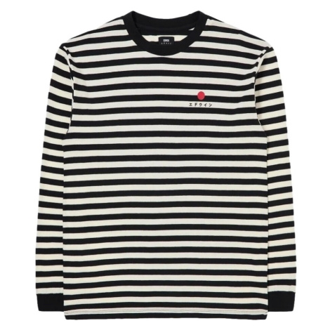 Edwin Basic Stripe T-Shirt LS - Black/White ruznobarevne