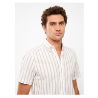 LC Waikiki Men's Regular Fit Short Sleeve Striped Shirt