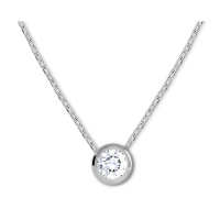 Brilio Silver Stříbrný náhrdelník s kubickým zirkonem 476 001 00119 04