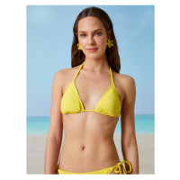 Koton Bikini Top - Yellow - Plain