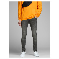 Šedé pánské skinny džíny Jack & Jones Liam - Pánské