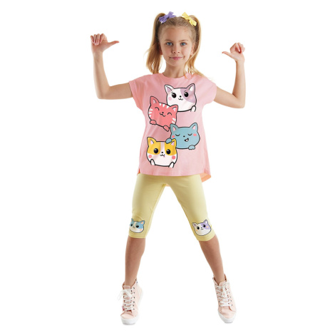 Denokids Cats Girls Kids Tunic Leggings Suit