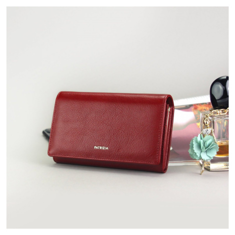 Stylová dámská kožená peněženka Breru, červená PATRIZIA