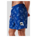 Plavky karl lagerfeld ikonik 2.0 aop med boardshorts ikonik outline aop blue