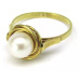 AutorskeSperky.com - 14 kt zlatý prsten s perlou - S3249