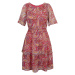 Červeno-růžové dámské vzorované šaty ORSAY