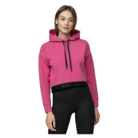 4F-WOMENS SWEATSHIRT-H4L21-BLD011-55S-HOT PINK Růžová