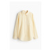 H & M - Košile z lněné směsi - žlutá