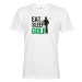Pánské tričko s potiskem Eat sleep golf - tričko pro fanoušky golfu