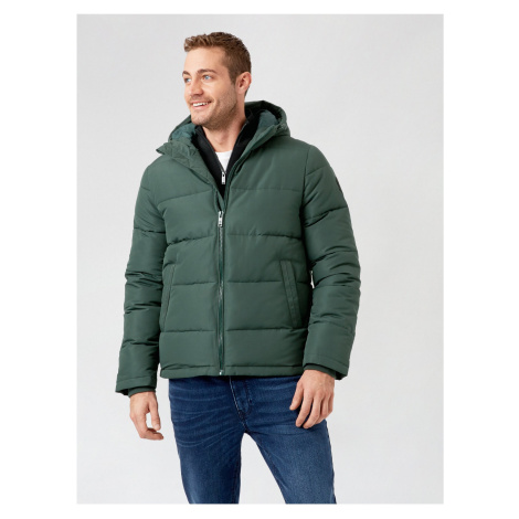 Zelená zimní prošívaná bunda Burton Menswear London