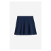 H & M - Žerzejová školní sukně - modrá