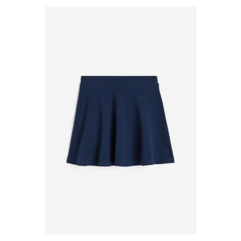H & M - Žerzejová školní sukně - modrá H&M
