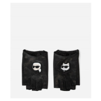 Rukavice karl lagerfeld k/ikonik 2.0 fingerless glove černá