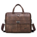 Elegantní kožená taška na notebook travel 15 palců
