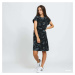 Urban Classics Ladies Bleached Dress Black/ Dark Grey