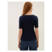 Tričko z čisté bavlny, normální střih Marks & Spencer námořnická modrá