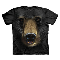 Pánské batikované triko The Mountain - Medvědí tvář - černé