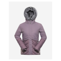 Světle fialová dámská zimní bunda s kapucí Alpine Pro GABRIELLA 4