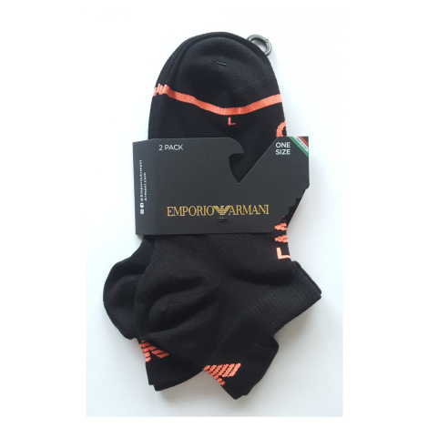Dámské ponožky Emporio Armani 292317 3R210 černé 2 PÁRY | černá