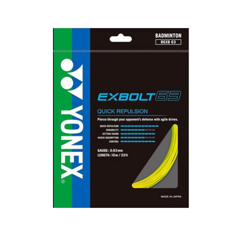 Yonex Exbolt 63, 0,63mm, 10m, YELLOW