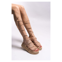 Riccon Phusuha Women's Sandals0012313 Nude