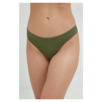 Tanga Calvin Klein Underwear zelená barva, 000QF6816E