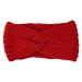 Pohodlná pletená čelenka Elefo, červená